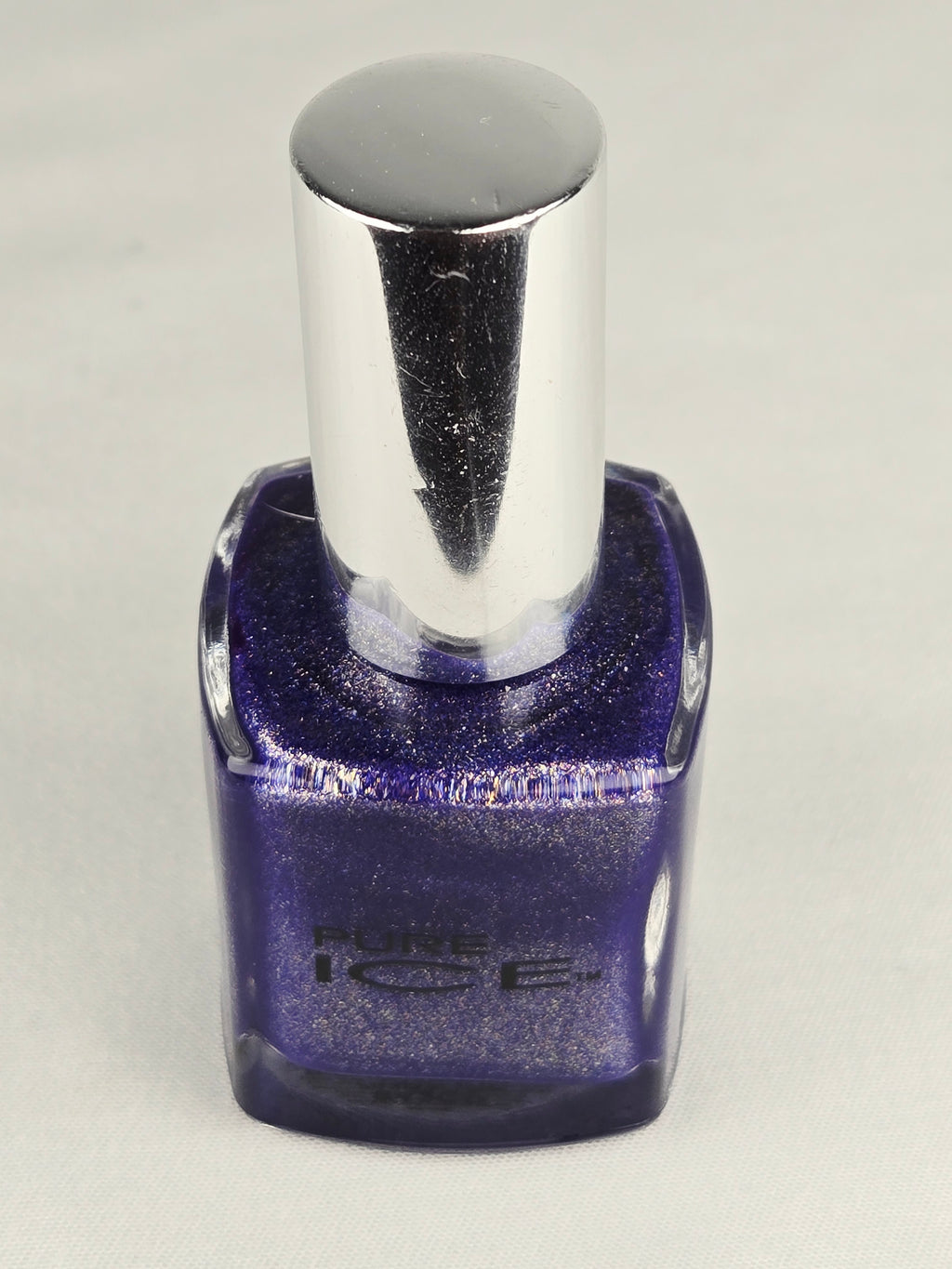 Pure Ice Temptress Nail Polish 842CP – Deep Violet Indigo Shimmer Gold Glitter