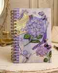 Vintage 2002 C.R. Gibson Hydrangea Garden Spiral Journal – NOS