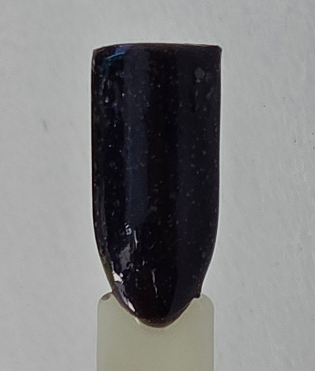 Galactic Abyss- Deep Black Purple Jelly Holographic Shimmer Nail Lacquer with Blue Violet Sheen | Liquid Krystal Co Handmade Indie Nail Polish