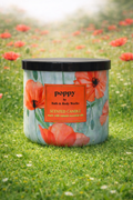 Bath & Body Works Poppy Scented Candle | 3 Wick | Floral Spring Poppy Design