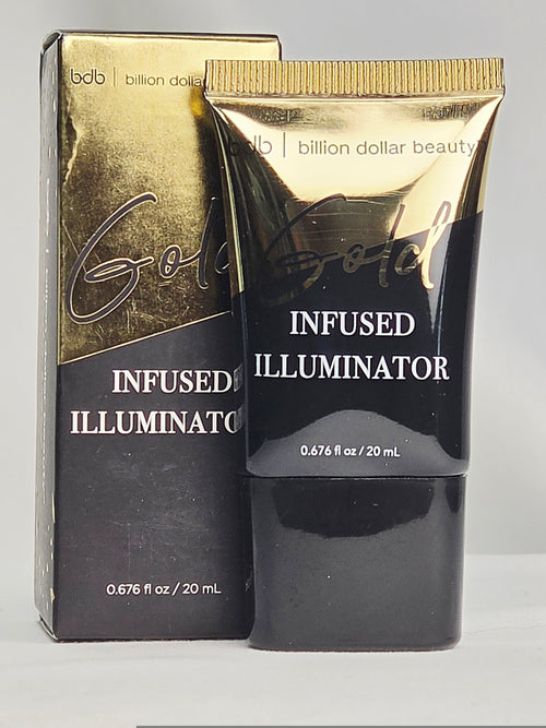 Billion Dollar Beauty Gold Infused Illuminator Face Cream | Hydrating Glow Primer Moisturizer 20ml | Cruelty Free Radiance Enhancer