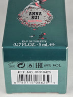 Anna Sui Secret Wish Eau De Toilette Mini Perfume 0.17 oz 5ml Fairy Bottle