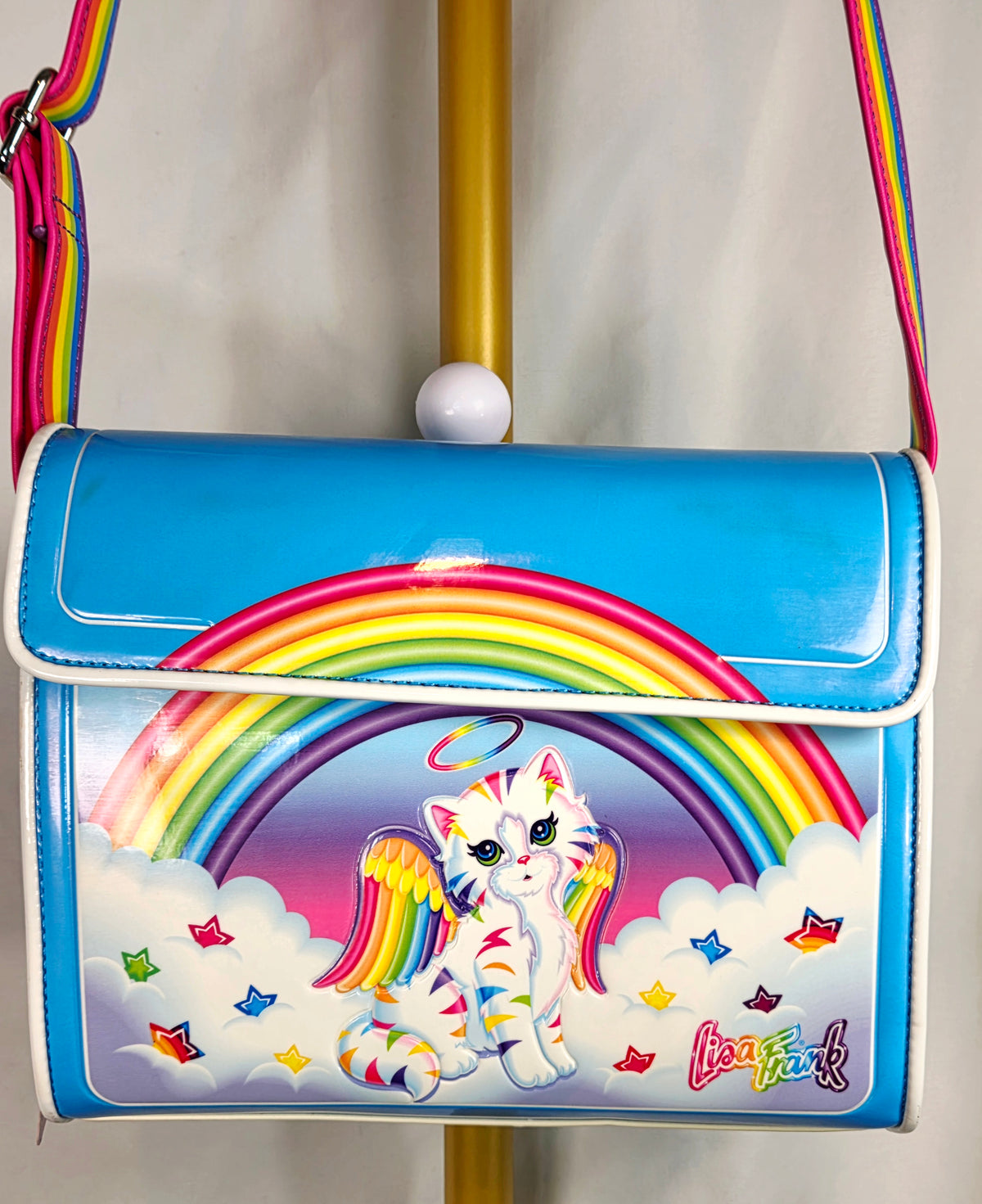 Lisa Frank x Loungefly Angel Kitty Rainbow Crossbody Bag — New with Tags