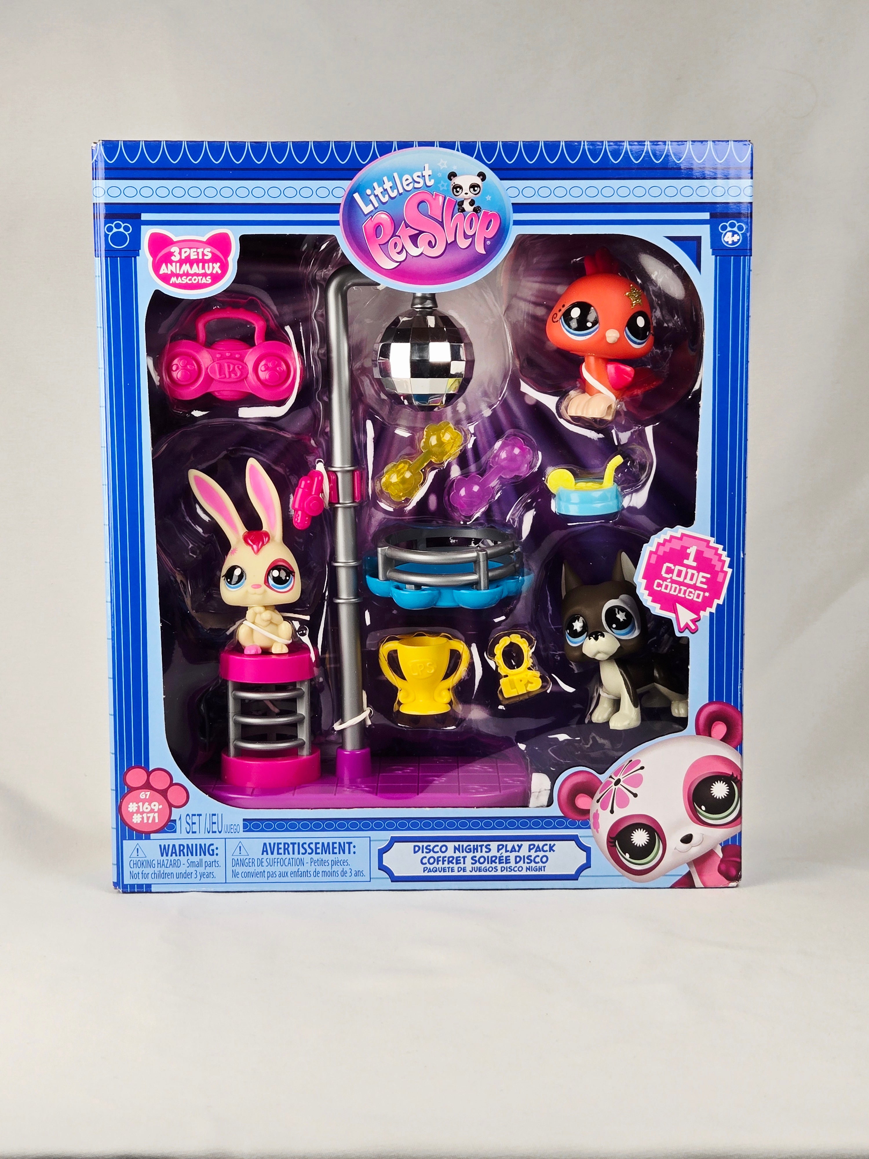 Littlest Pet Shop Disco Nights Play Pack — New in Box | Collectible LPS Toy Set