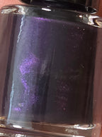 Violet Phantogenesis - Black Crelly Dark Purple Violet Shimmer Nail Polish Handmade Indie Lacquer | Liquid Krystal Co.