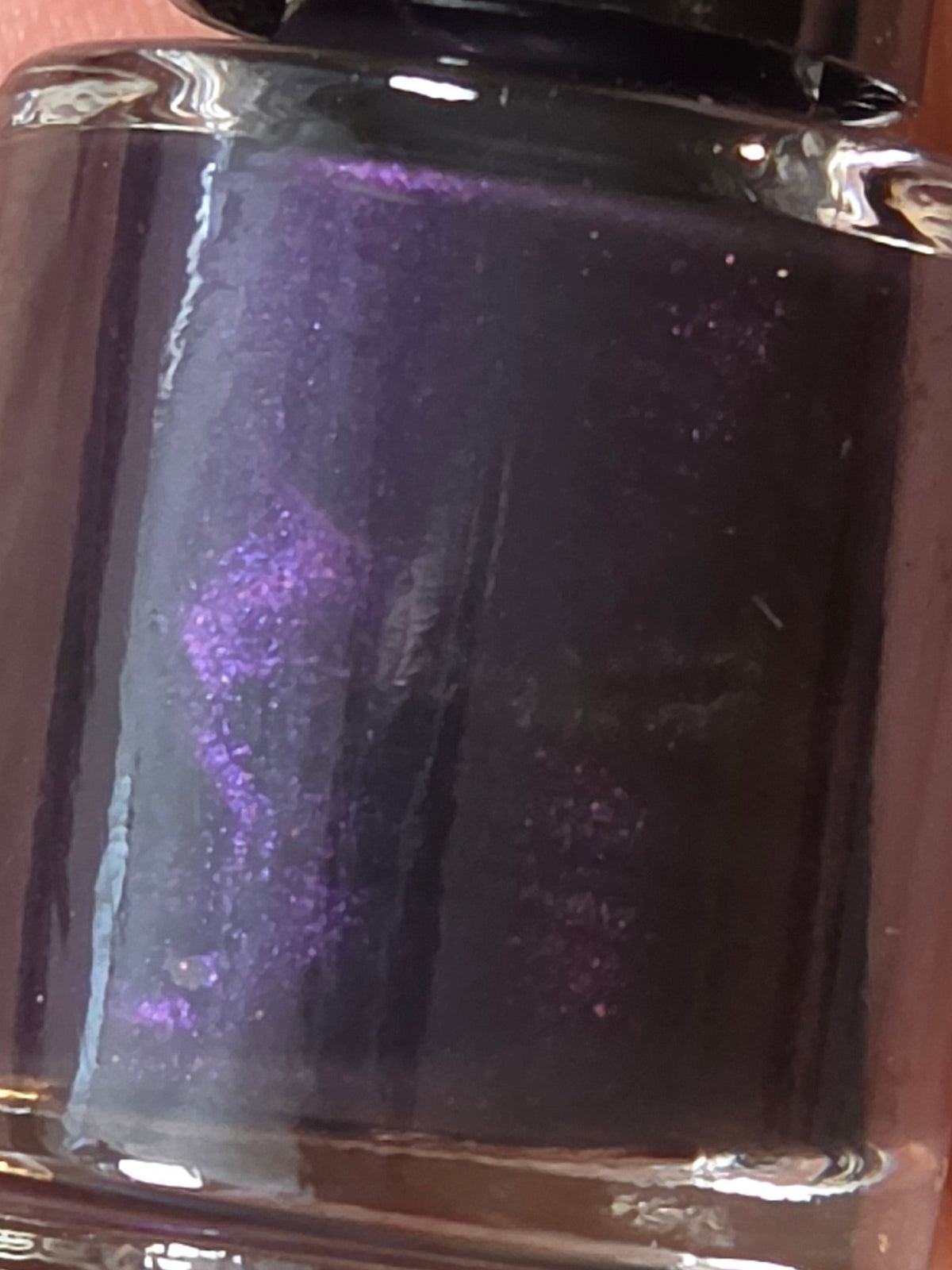 Violet Phantogenesis - Black Crelly Dark Purple Violet Shimmer Nail Polish Handmade Indie Lacquer | Liquid Krystal Co.