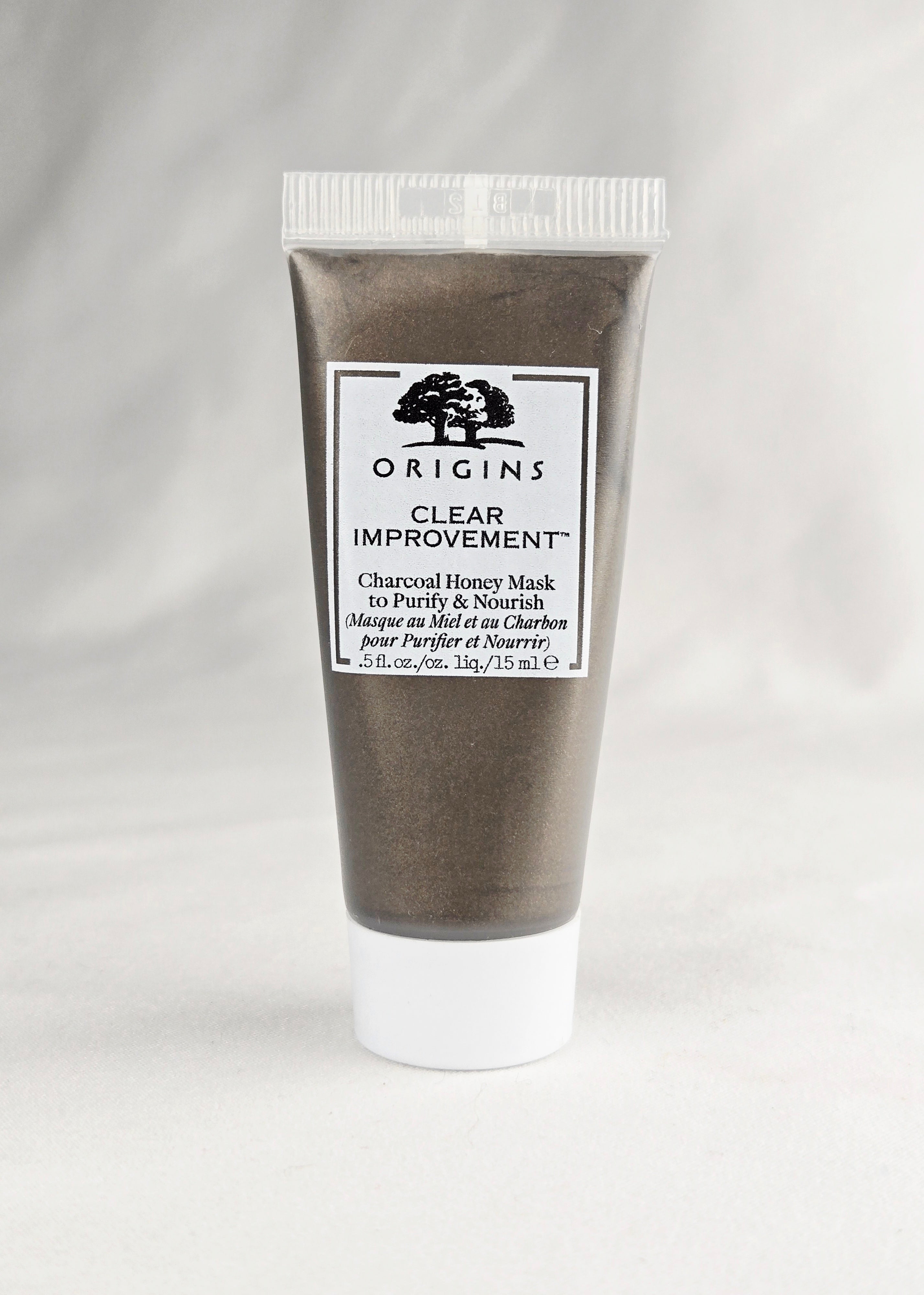 Origins Clear Improvement™ Charcoal Honey Mask to Purify & Nourish 0.5 oz — Detoxifying & Hydrating Treatment