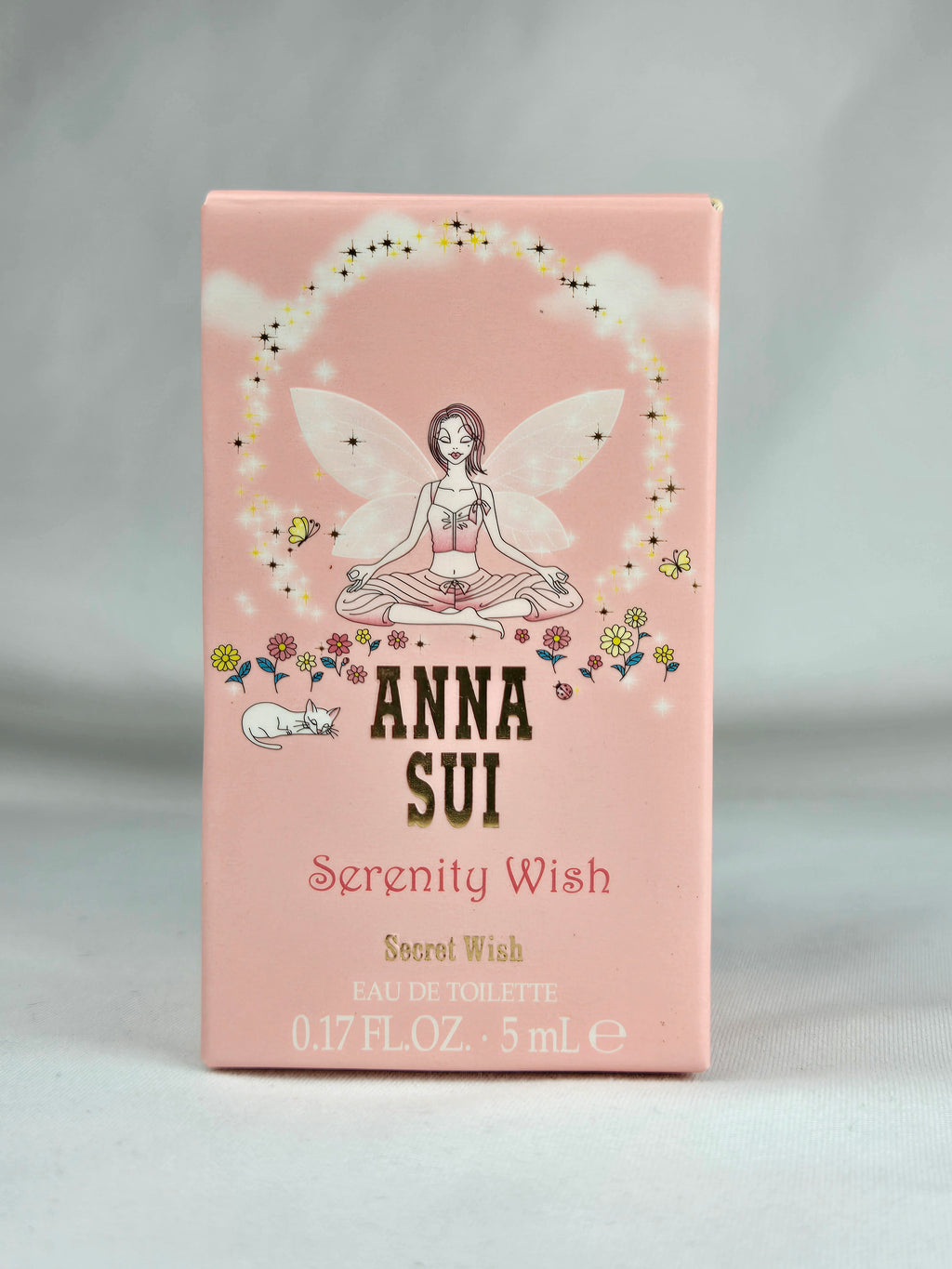 Anna Sui Serenity Wish Secret Wish Eau De Toilette Mini Perfume 0.17 oz 5ml Fairy Bottle
