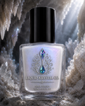 Moonmilk | NOT FOR SALE  -  Milky White Crelly Shimmer Nail Lacquer Blue Violet Pink Flash | Liquid Krystal Co. - Prototype - 2027 Drop