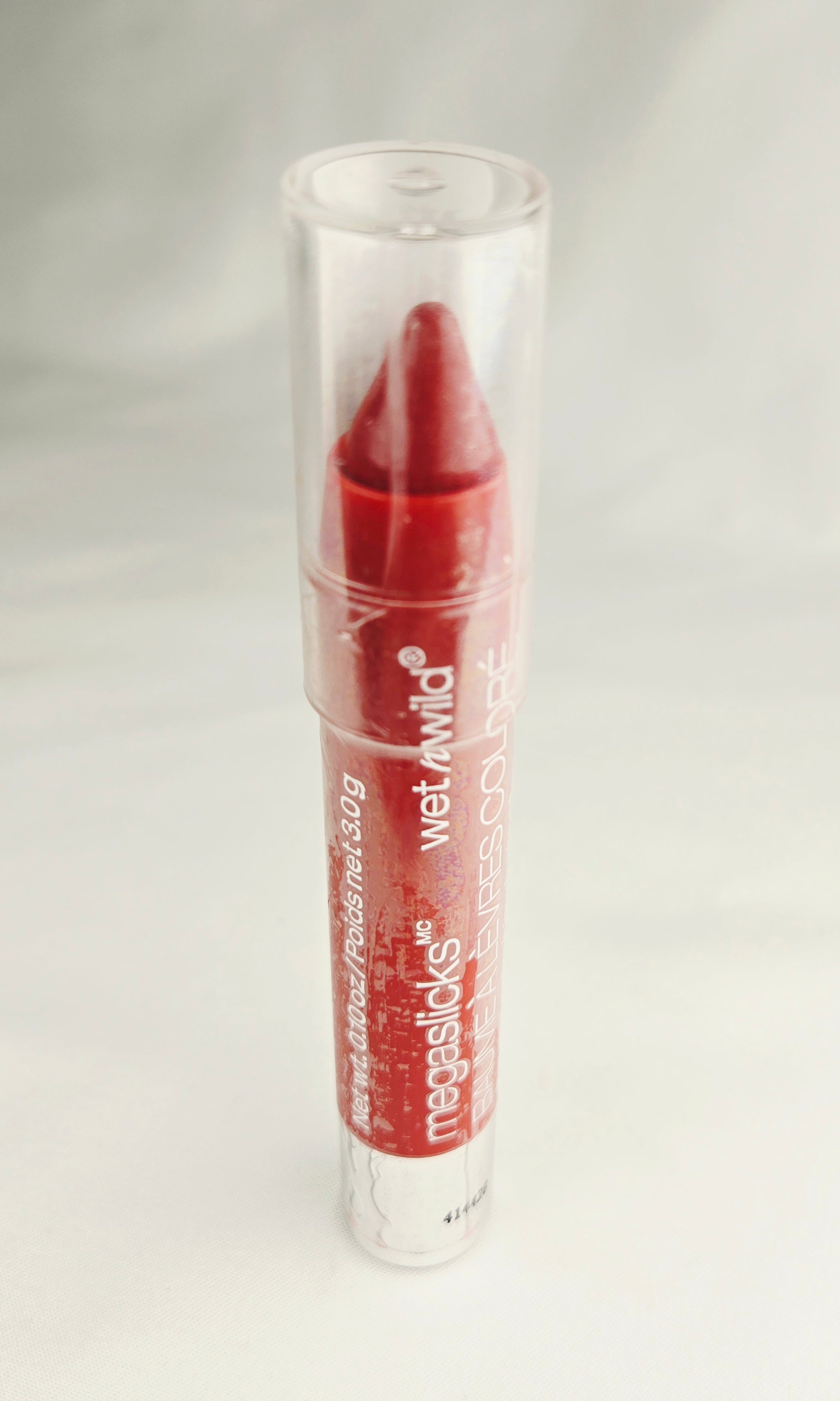 Wet n Wild MegaSlicks Balm Stain 125 Red-Dy Or Not Discontinued Lip Crayon