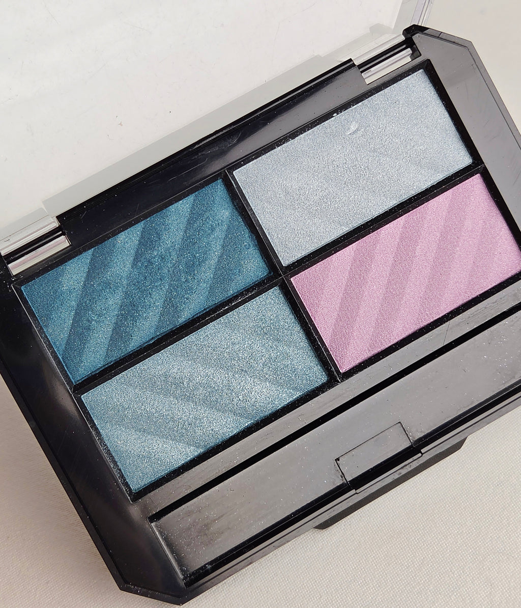 Vintage 1990s Revlon Overtime Shadow Aquatints Shimmer Eyeshadow Quad Palette