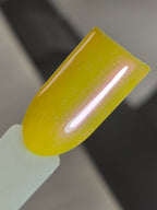 Pollinias Paradox - Yellow Crelly Nail Polish with Violet Pink Shimmer | Liquid Krystal Co. Handmade Indie Lacquer