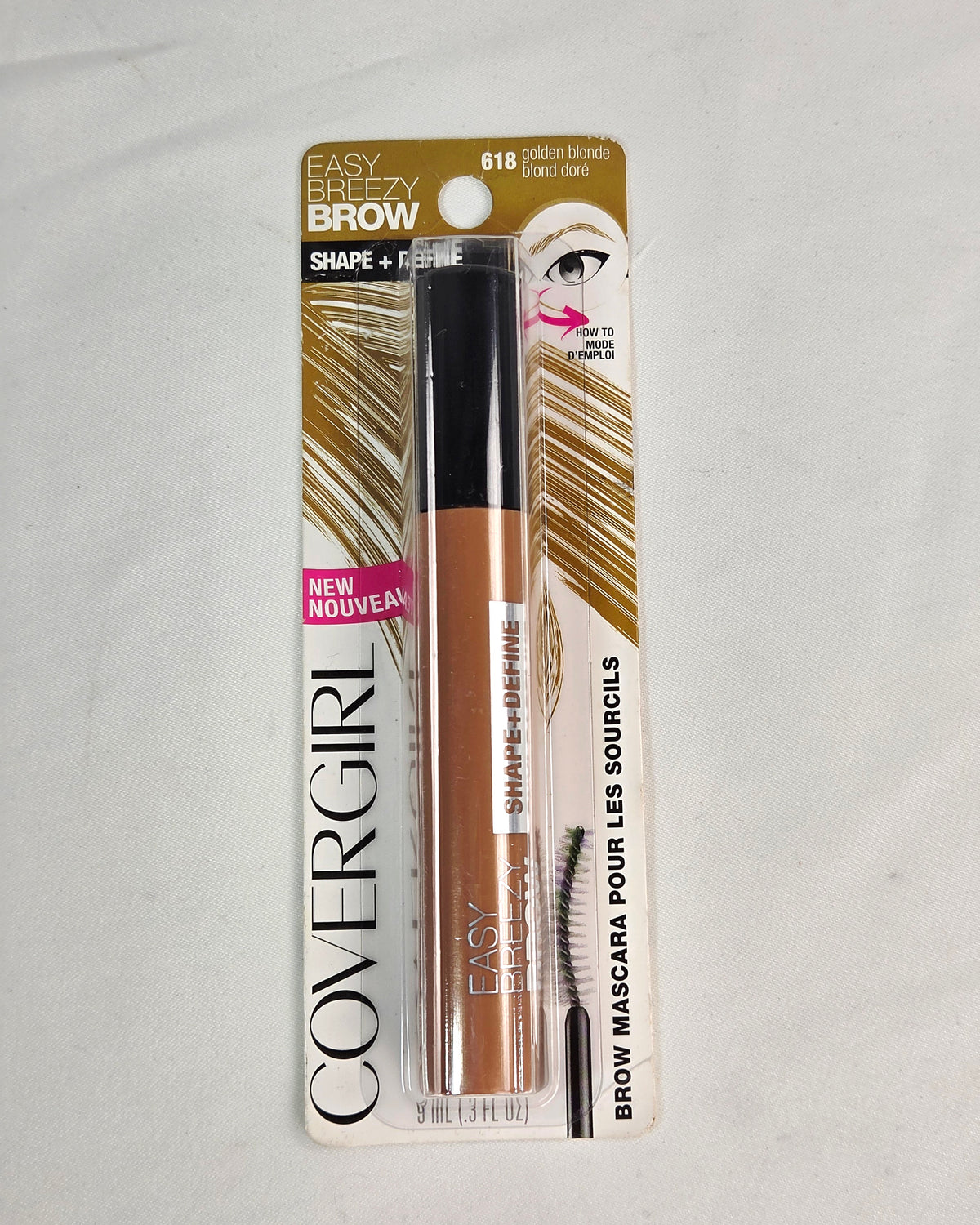 CoverGirl Easy Breezy Brow Shape + Define Brow Mascara 618 Golden Blonde 9 mL