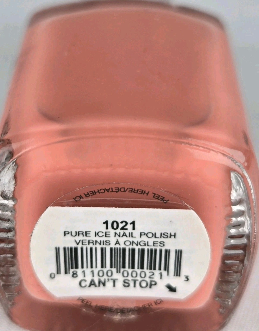 Pure Ice Can’t Stop 1021 Coral Peach Nail Polish Vintage Y2K Discontinued