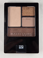 Maybelline Vintage Expert Wear Eyeshadow Quad 220 Chai Latte Neutral Gold Brown Palette