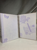 Vintage 2002 C.R. Gibson Hydrangea Garden Spiral Journal – NOS