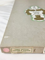 Vintage Liddell’s Irish Floral Damask Pink Egyptian Cotton & Acetate Tablecloth & Napkin Set - Made in Ireland NOS Rare