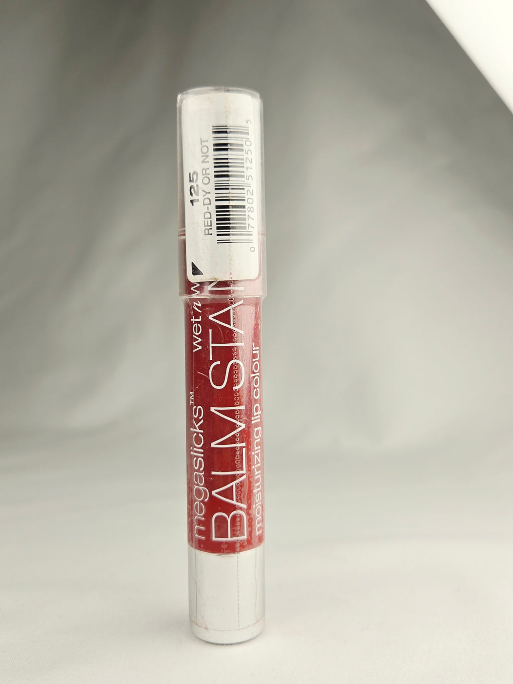 Wet n Wild MegaSlicks Balm Stain 125 Red-Dy Or Not Discontinued Lip Crayon
