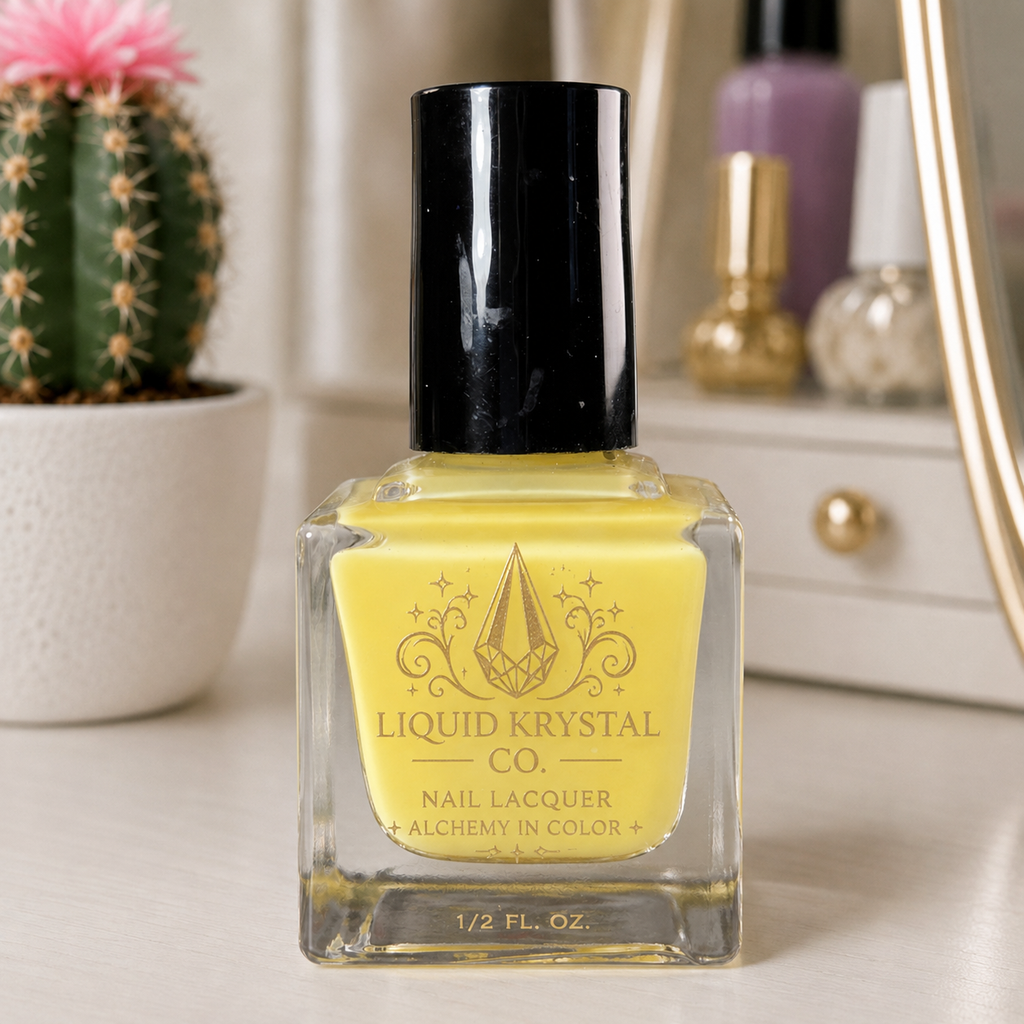 Beurre Fondu Sheer Creamy Butter Yellow Crelly Nail Polish | Liquid Krystal Co Handmade Indie Lacquer