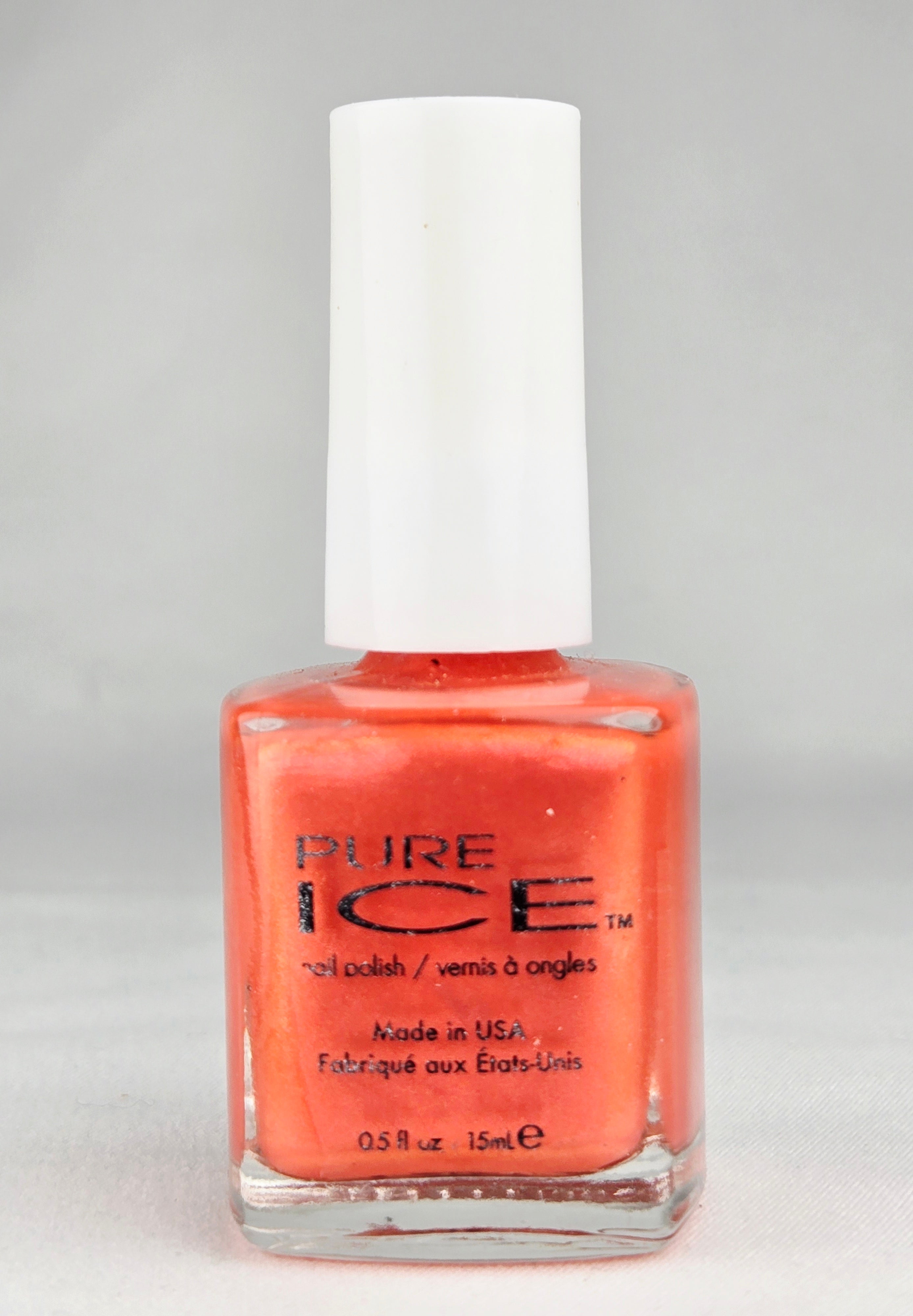 Pure Ice Pretty In Pink Nail Polish 976 Shimmer Coral Pink Pearl Lacquer .5 oz