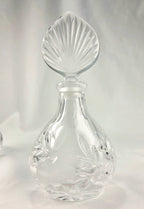 Princess House 24% Lead Crystal Vanity Set – West Germany Perfume Bottle, Trinket Box & Tray
