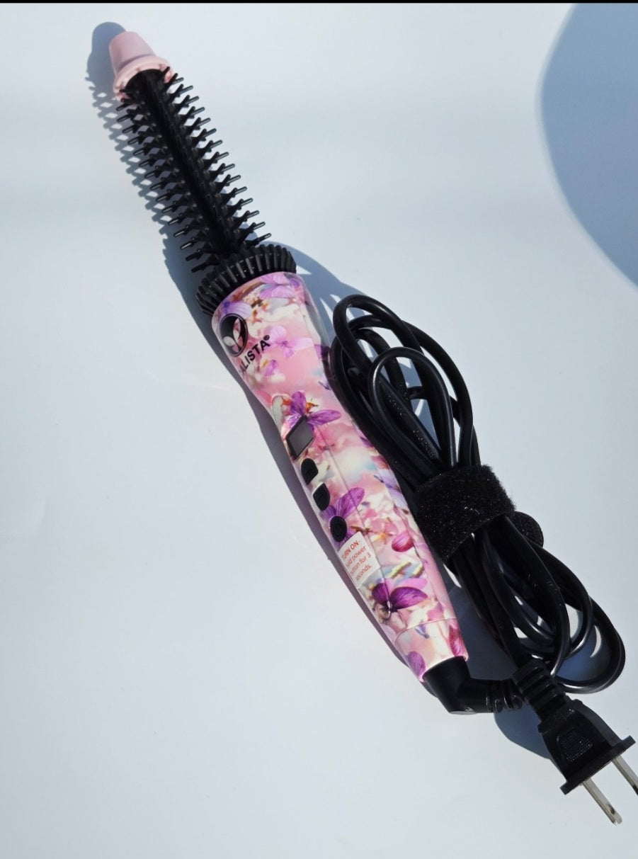 Calista Perfecter Pro Heated Round Brush PF002A Pink Floral Limited Edition Hot Brush