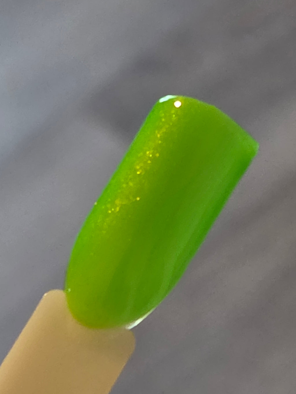 Ectophoria- Neon Radioactive Green Gold Shimmer Glow In The Dark Blacklight Reactive Indie Lacquer Handmade Indie Nail Polish
