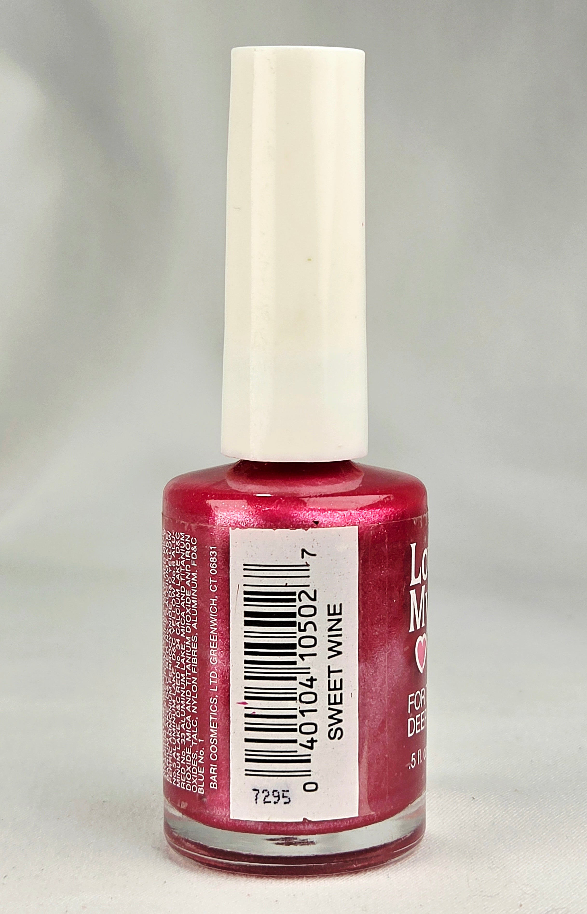Love My Nails Sweet Wine 502 Nail Polish – Vintage Shimmer Pink Burgundy Lacquer Collectible