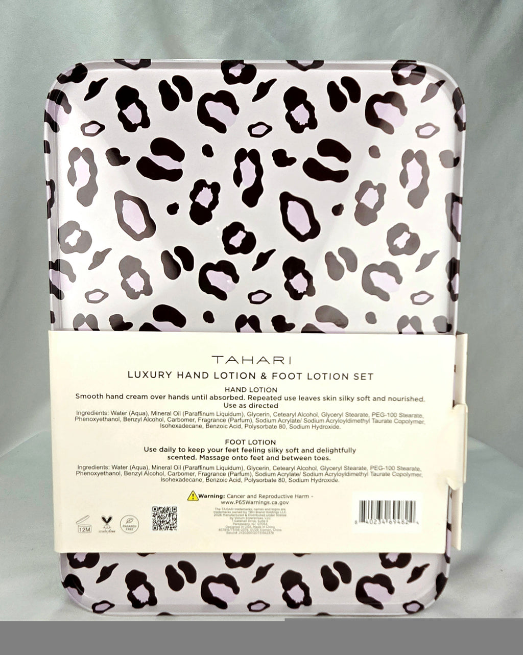 Tahari Rose Petals Spa Gift Set in Decorative Keepsake Tin | Hand & Foot Lotion Collection