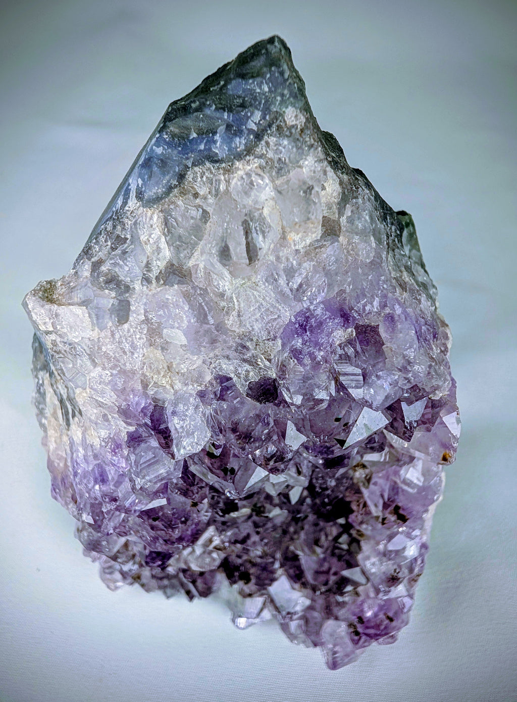Natural Amethyst Crystal Cluster Standing Druzy Specimen 1lb 3oz Purple Quartz