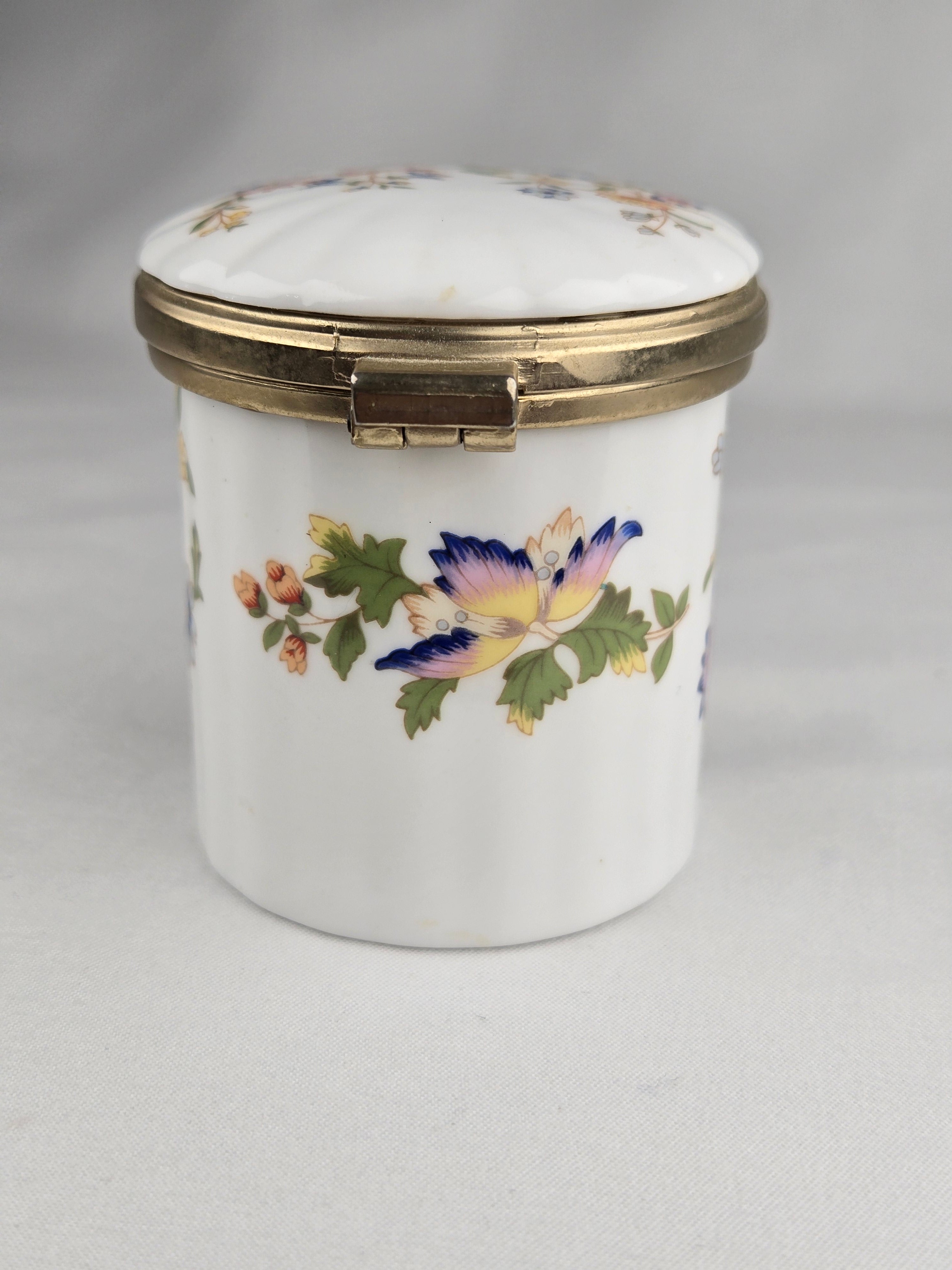 Aynsley “Cottage Garden” Fine Bone China Trinket Jar – Made in England