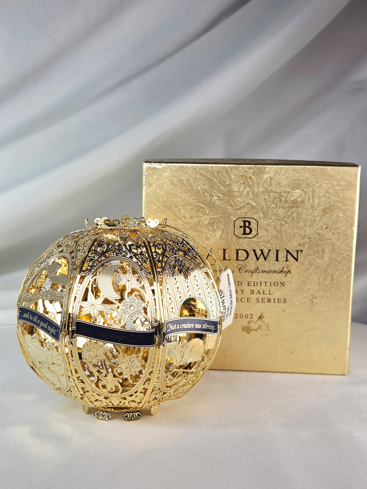 Baldwin 77501.010
’Twas the Nite Before Christmas
Limited Edition Story Ball –789/ 5000 Piece Series – 2002