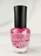 Candy Moyo Nail Polish #919 Bright Pink Shimmer Glitter 0.44 oz / 13mL