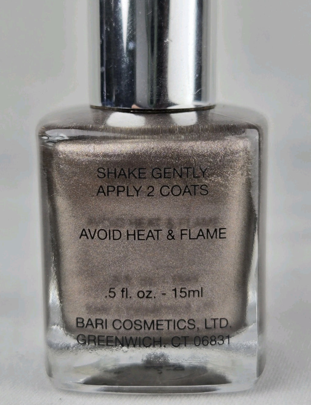 Pure Ice Risk Taker 305CP Taupe Silver Shimmer Nail Polish Discontinued