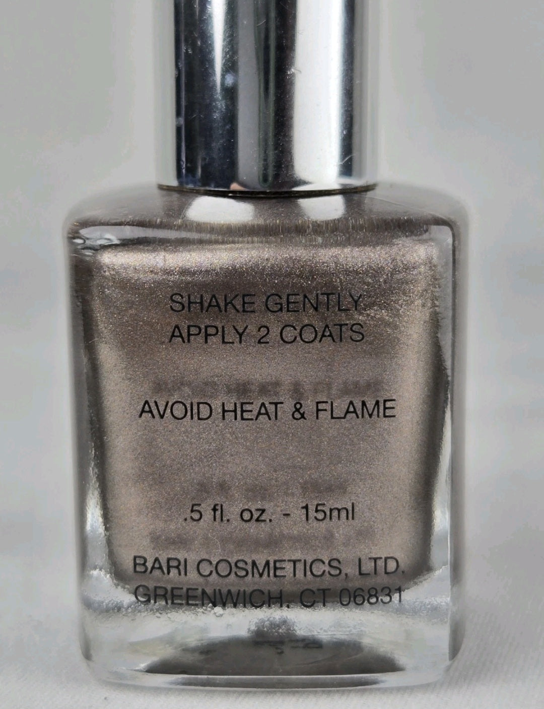 Pure Ice Risk Taker 305CP Taupe Silver Shimmer Nail Polish Discontinued