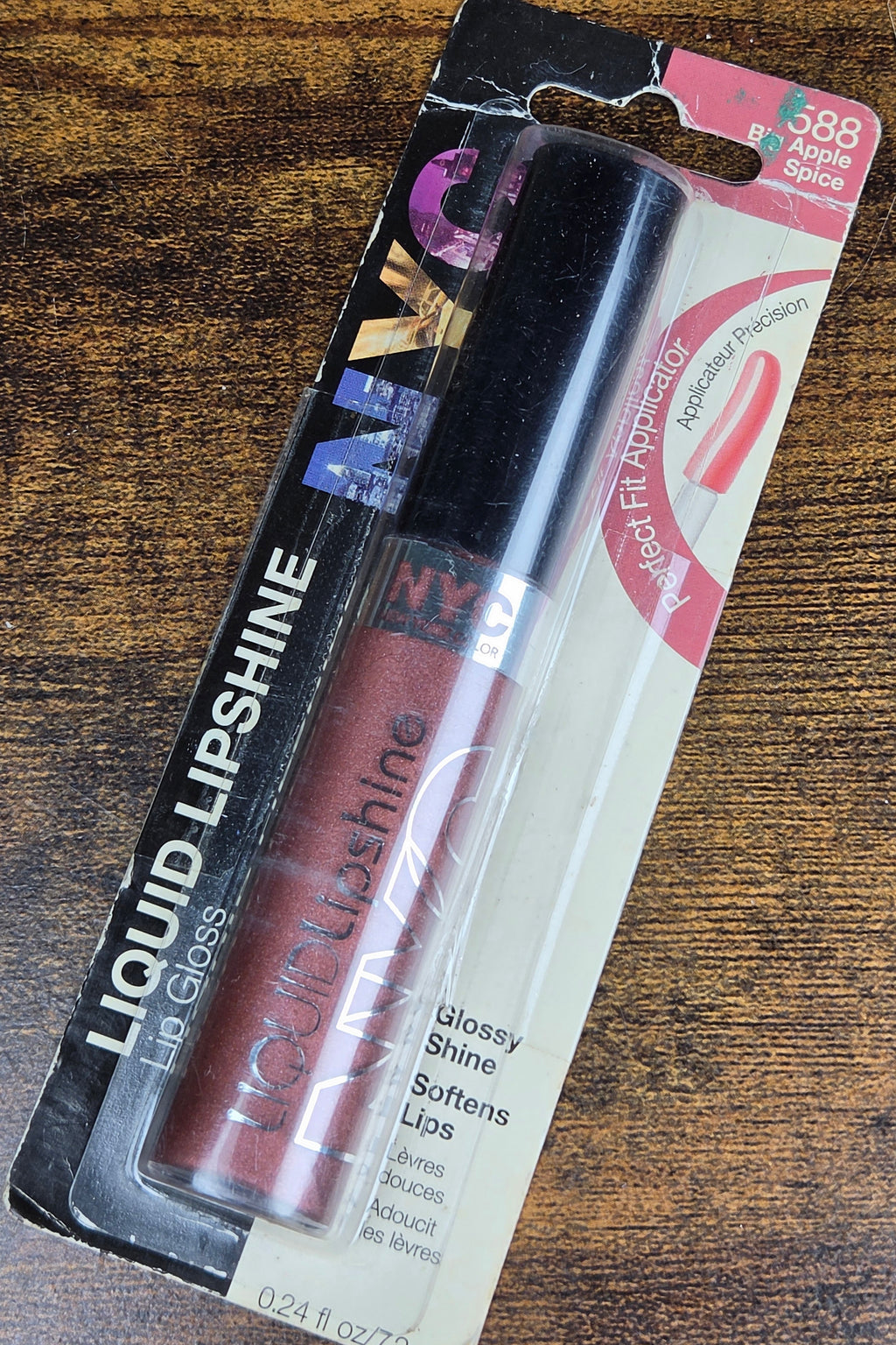 NYC Liquid Lipshine Lip Gloss 588 Big Apple Spice Factory Sealed Vintage Discontinued Rare NOS