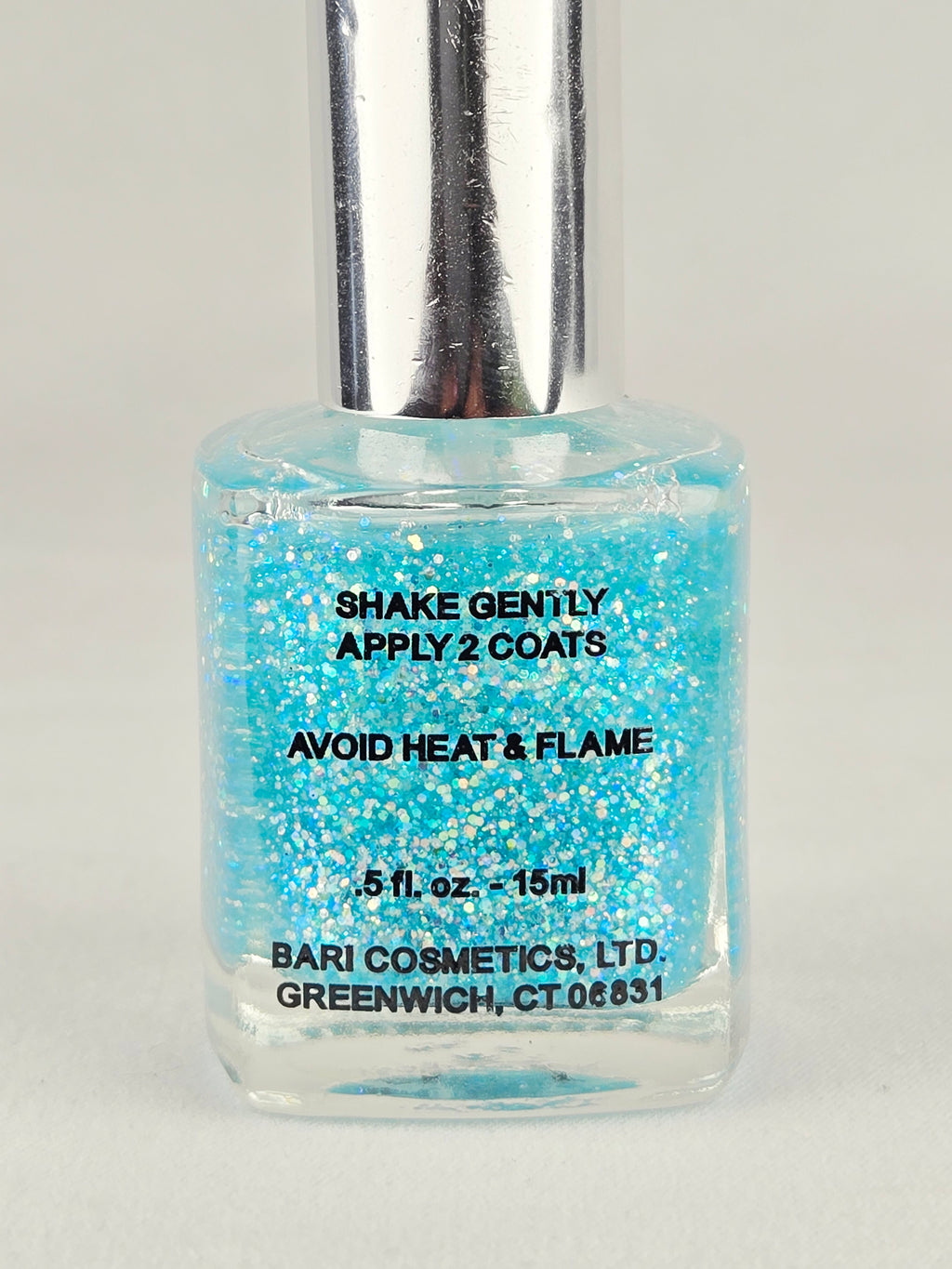 Pure Ice “Once Again!” Glitter Nail Polish – Aqua Blue Sparkle Y2K Shade 306CP