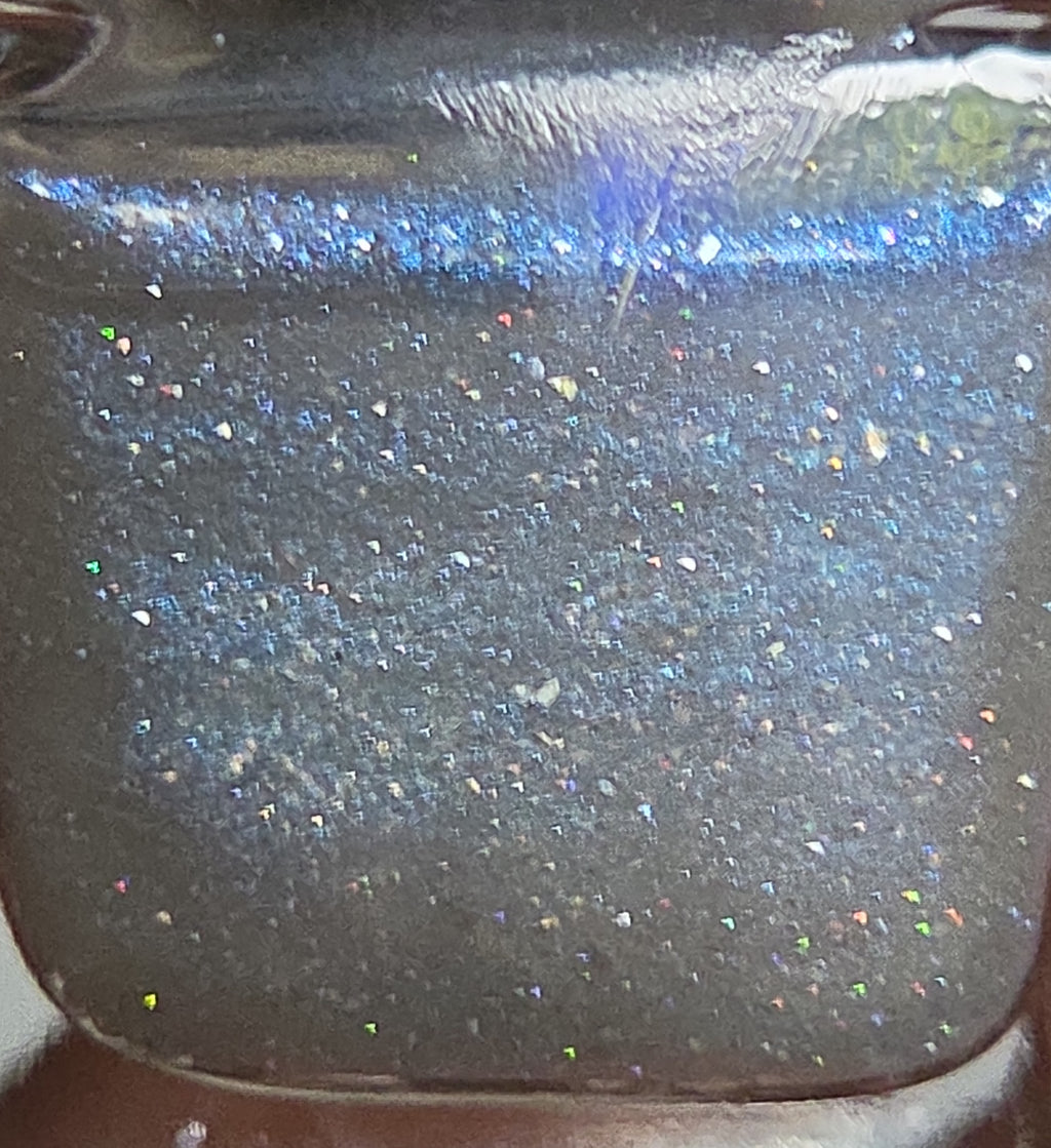 Prismatic Blizzard Holographic Nail Polish – Icy White with Blue Aurora Shimmer | Iridescent Indie Holo Lacquer | Liquid Krystal Co. Prototype