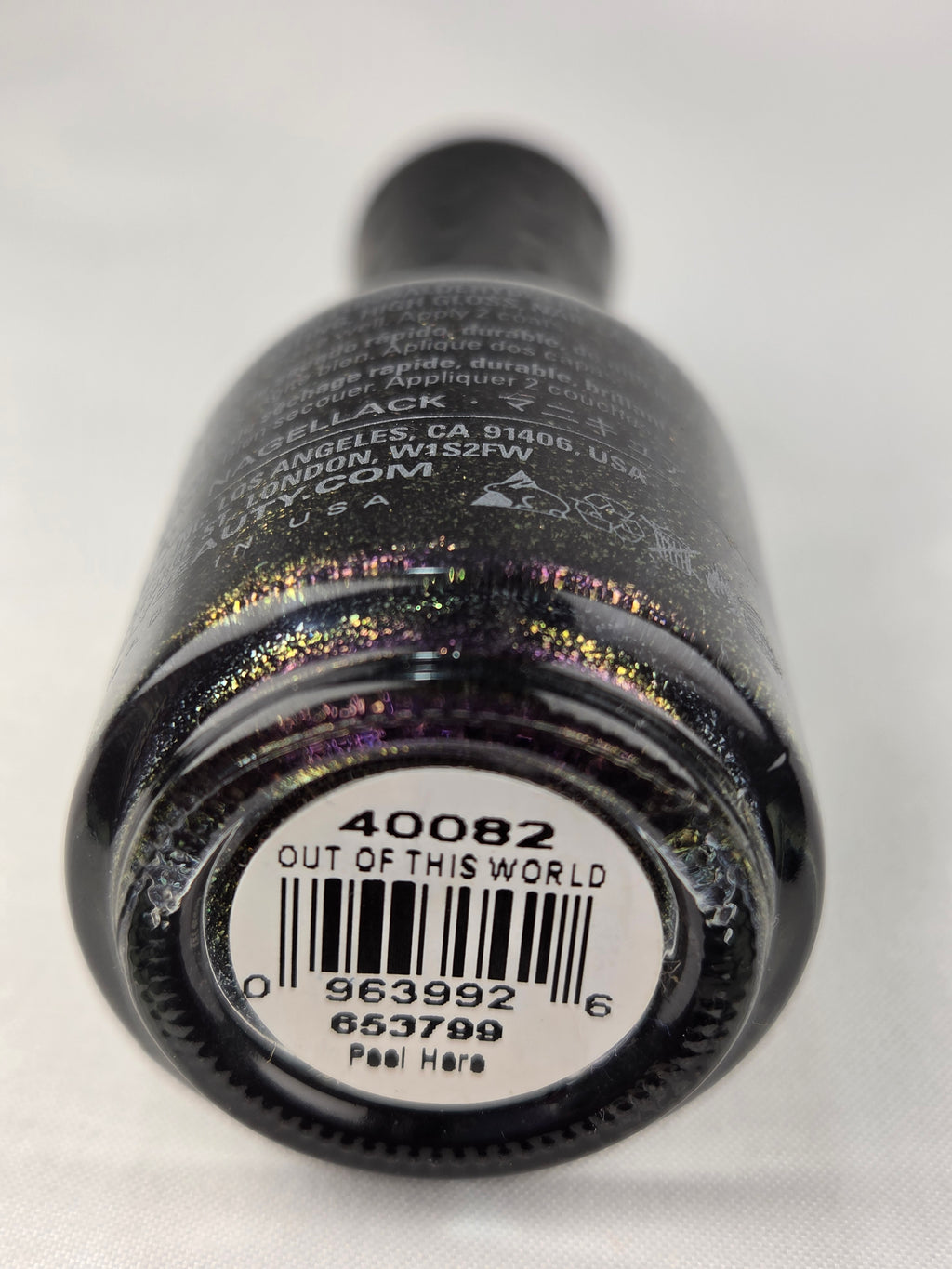 ORLY Out of This World Nail Lacquer 40082 Pool Holo Black Gold Purple Shimmer Rare Collectible