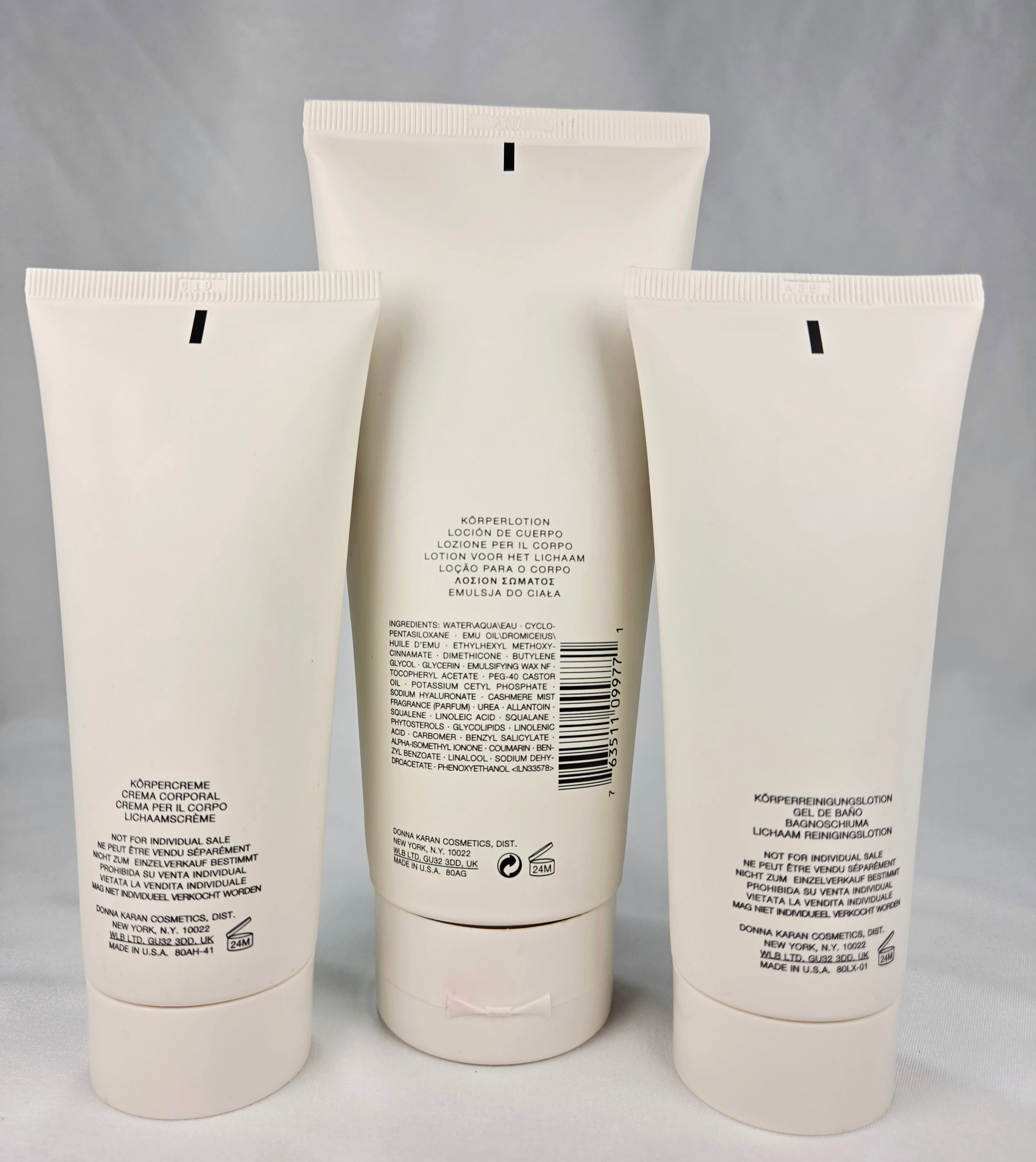 Donna Karan Cashmere Mist 3 Pc Body Care Set Lotion Creme Wash New Unused