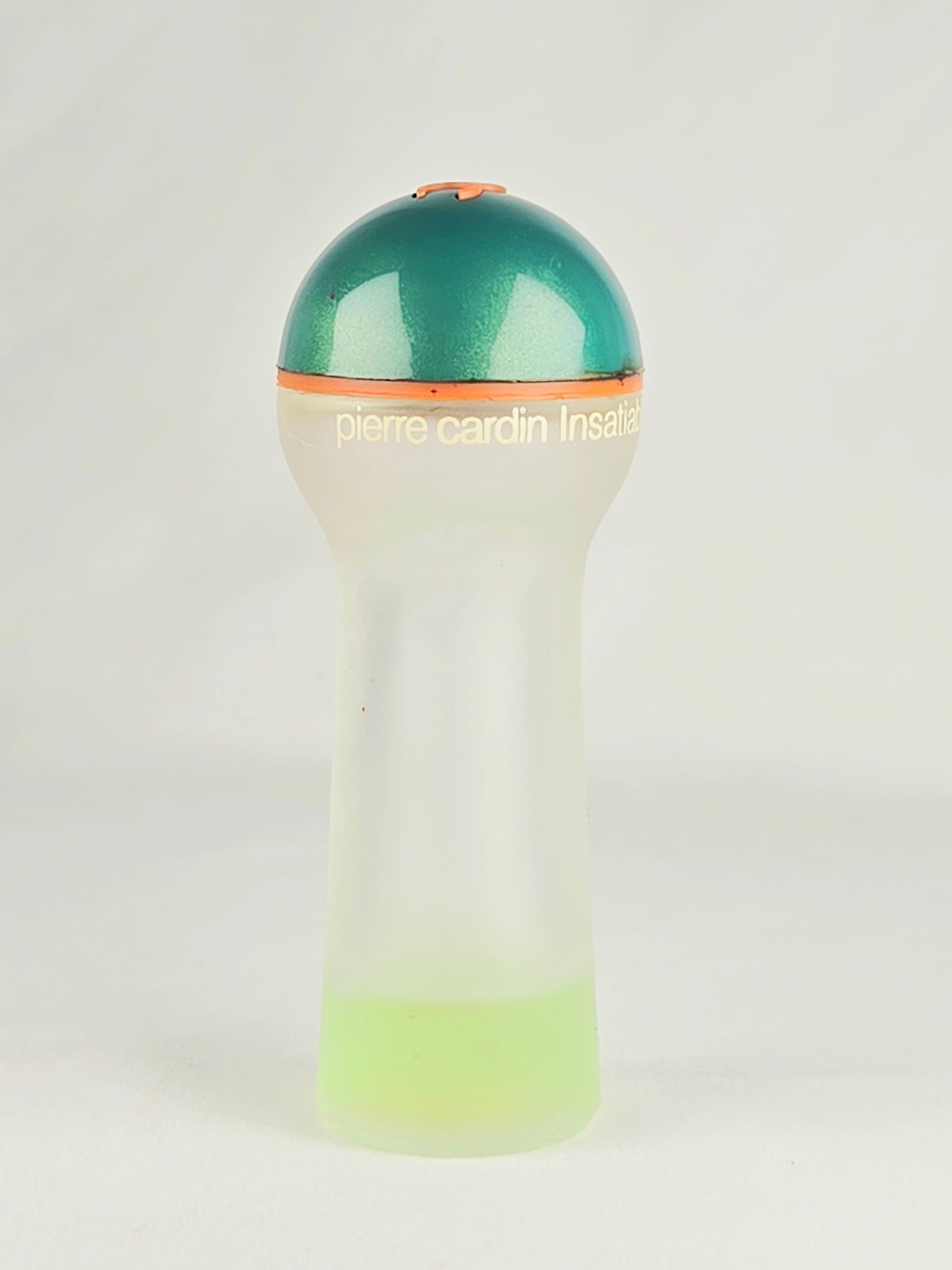 Pierre Cardin Vintage Insatiable Eau de Toilette Frosted Bottle Green Cap Designer Perfume