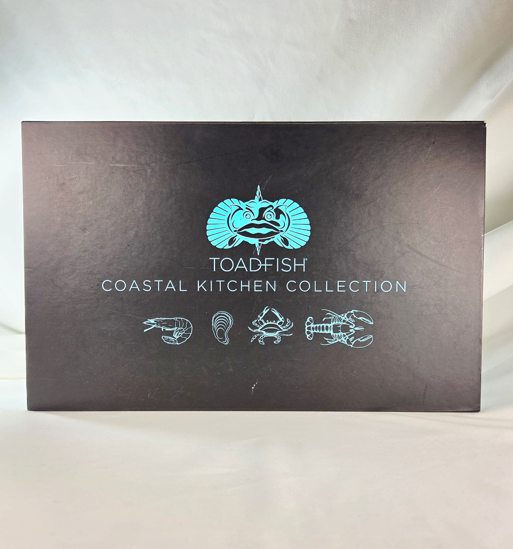 Toadfish Coastal Kitchen Collection 3 Piece Seafood Tool Set Oyster Knife Crab Cutter Shrimp Cleaner
