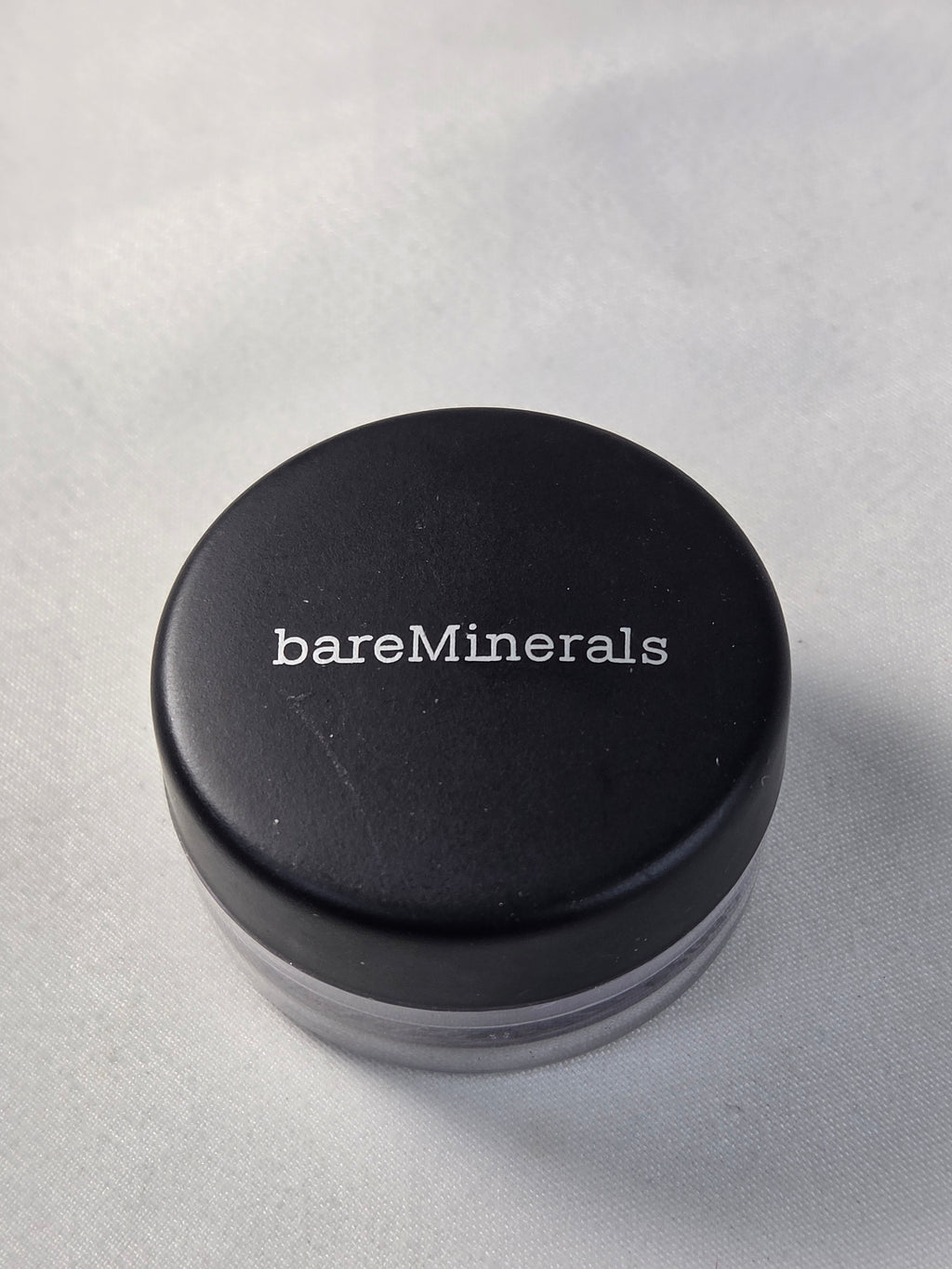 BareMinerals Eyecolor Loose Powder Eyeshadow - Vanity Collectible - “Black Ice” – Cool Tone Satin Grey Pigment (0.02 oz)
