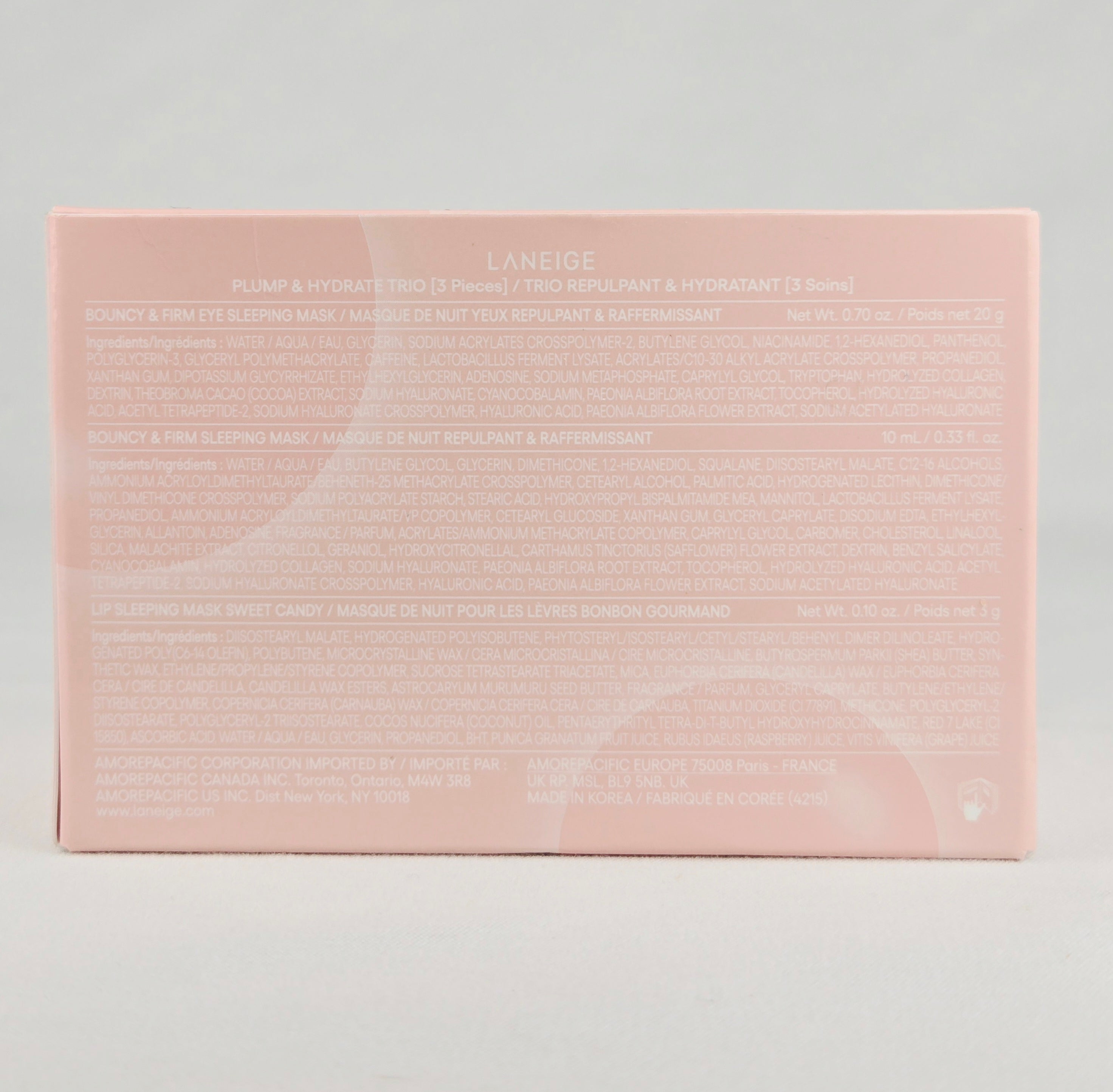 Laneige Plump & Hydrate Skincare Trio – Lip Sleeping Mask Set | K-Beauty Hydration Minis