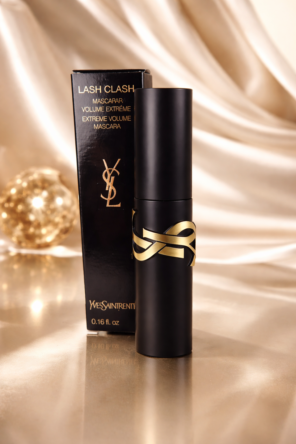 Yves Saint Laurent Lash Clash Mascara Noir Black 1 Extreme Volume 0.16 oz / 5 ml