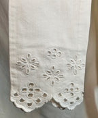 Charter Club Bristol White Eyelet Embroidered Ankle Jeans — NWT Size 6