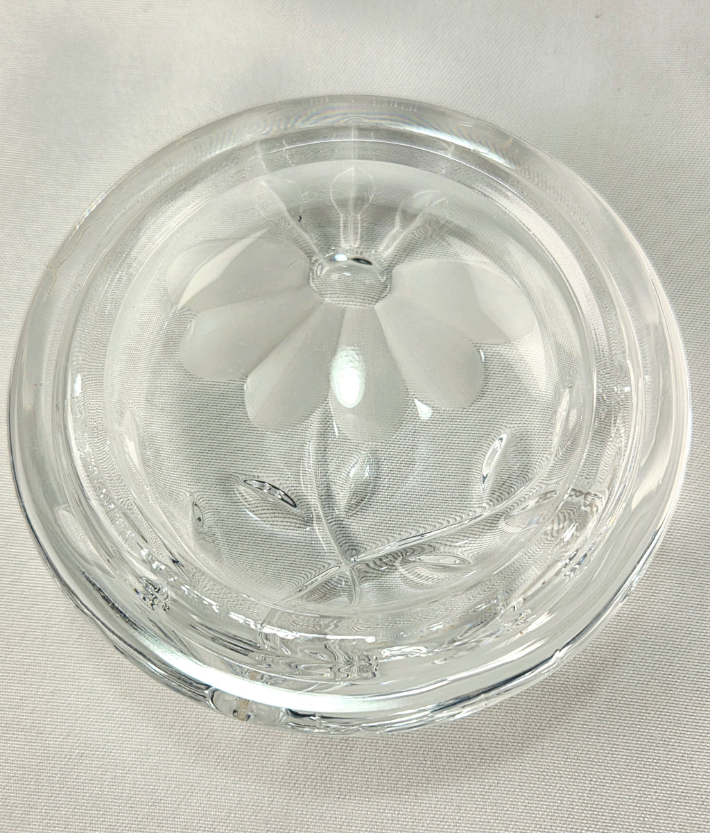 Princess House 24% Lead Crystal Vanity Set – West Germany Perfume Bottle, Trinket Box & Tray