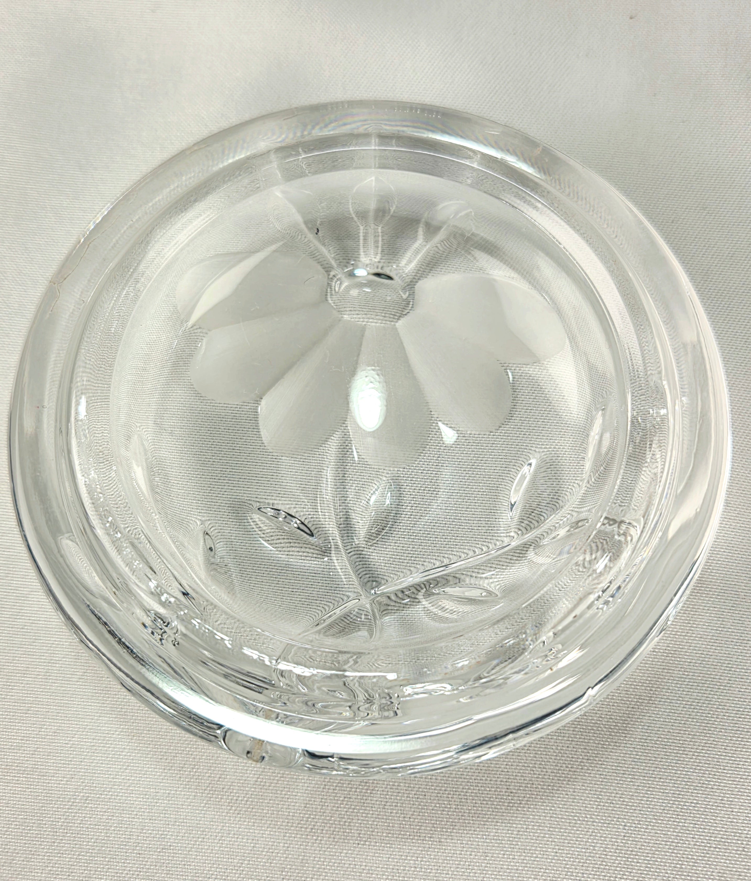 Princess House 24% Lead Crystal Vanity Set – West Germany Perfume Bottle, Trinket Box & Tray