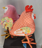 Spritz Birds Set of 5 Beezy Saffron Wheatly Blossom Coopster Plush Decor Collection