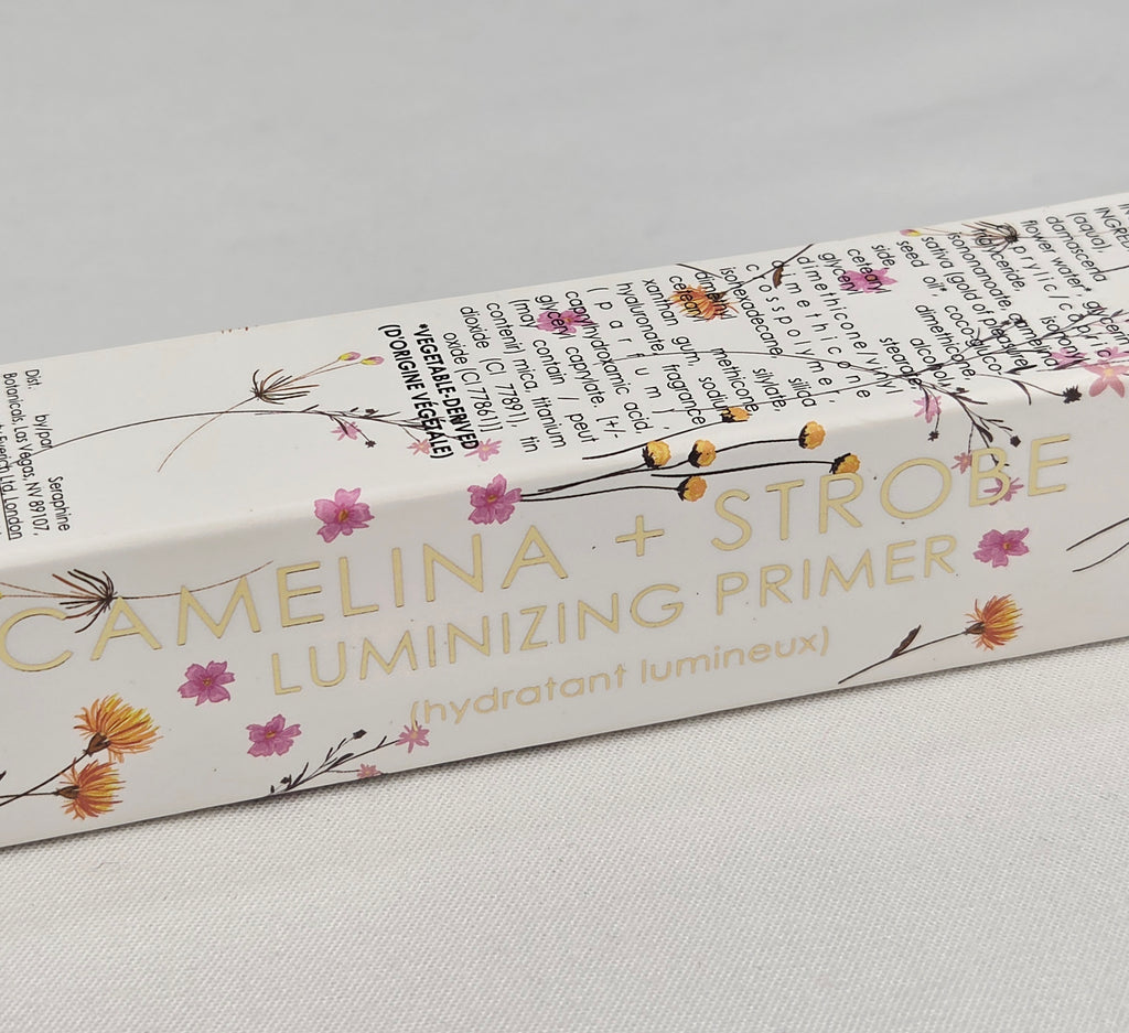 Seraphine Botanicals Camelina + Strobe Luminizing Primer 15ml | Hydrating Glow Primer | Clean Beauty Makeup Base